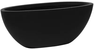 Productafbeelding van Keramische plantenpot, bloempot, hangpot, Dorant, zwart, afmetingen: 43 x 18 x 18 cm