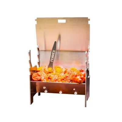 Zdjęcie produktu dla FENNEK mini - Składany mini grill węglowy wykonany w 100% ze stali nierdzewnej -  GERMANY