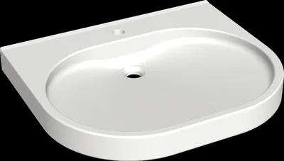 Produktbild von KWC Waschtisch, Variuscare, MIRANIT, 650x120x550 mm, Barrierefrei