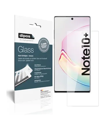 Produktbild von 2x ochranná fólie pro Samsung Galaxy Note 10 Plus - anti-shock 9H fólie dipos Glass plastové sklo