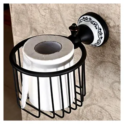 Produktbild von Wandmontierter Papierhalter aus antikem Messing für Toilettenpapierrollen