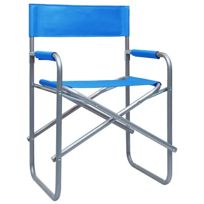 Produktbild von vidaXL Regiestühle 2 Stk. Stahl Blau