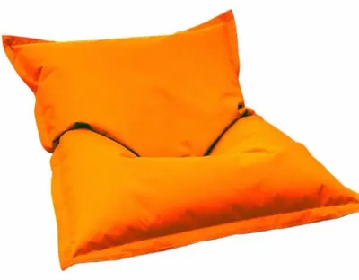 Sitzsack-Hülle ohne Füllung, Oxford, wetterfest, 140x180 cm, Orange-Gelb