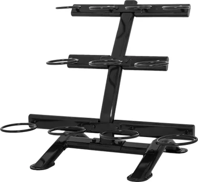 Produktbild von GORILLA SPORTS® Kettlebell Rack - mit 3 Ebenen für 11 Kettlebells, 104,5 x 65 x 85 cm, Vertikale, Schwarz - Kugelhantel Ablage, Hantelständer, Gewichteständer, Hantelablage, Kettlebellständer