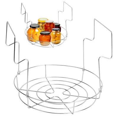 Produktbild von 304 Edelstahl Einmachglas-Halter, faltbares Marmeladenglas-Dampfgestell, kleiner Haushalts-Glasheber, Dampfgestell für Einmachgläser
