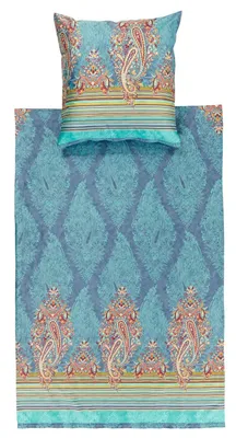 Produktbild von Bassetti Bettwäsche Elba V3" blau 1x 135x200 cm + 1x 80x80 cm"