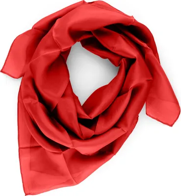 Produktbild von Seidentuch Halstuch Tuch rot tiefrot Seide 90x90cm