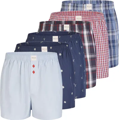 Produktbild von Phil & Co. Berlin Herren Boxer 6-Pack Classics - Set 19 - Größe L