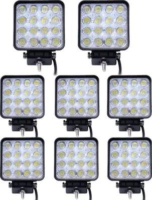 Immagine prodotto di Greenmigo 8 pezzi impermeabile 67IP LED 48W faretto lavoro luce lavoro luce nebbia - trattore - escavatore luce nebbia