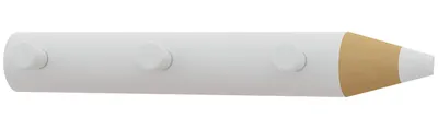Produktbild von Krogstang | Kan udvides på alle måder | 3 kroge | Dimensioner ca. H. 5 x B. 37 x D. 6 cm | Tøjstativ | Vægpanel til gangen | Væggarderobe - Stifto