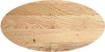 Produktbild von vidaXL Tischplatte 120x60x2 cm Massivholz Eiche Oval