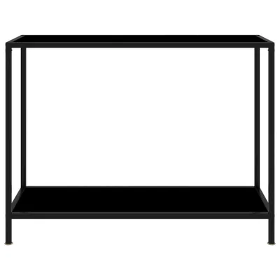 Immagine prodotto di Tavolo Consolle Nero 100x35x75 cm in Vetro Temperato