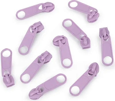 Produktbild von 10 Schieber Reißverschluss Zipper für Endlosreißverschluss 3mm, mehr als 70 Farben, Farbe:hellrosa