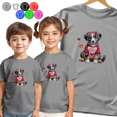 Produktbild von Kinder T-Shirt - SZCZENIAK Z SERDUSZKAMI für Kinder - S