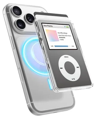 Image de Support magnétique pour cartes, compatible MagSafe, transparent