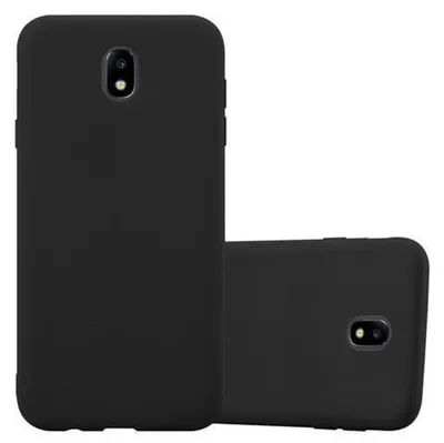 Produktbild von Cadorabo Hülle für Samsung Galaxy J3 2017 Schutzhülle in Schwarz Handyhülle TPU Silikon Etui Case Cover