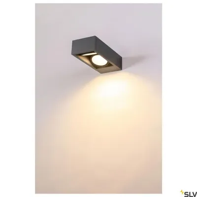 Produktbild von SLV 1004748 ESKINA FRAME WL, Outdoor LED Wandleuchte double anthrazit CCT switch 3000/4000K IP65
