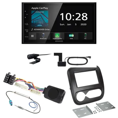 Produktbild von Kenwood DMX5020DABS USB MP3 Bluetooth CarPlay DAB+ Einbauset für Fiat Talento