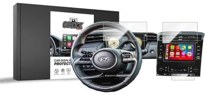 Produktbild von Keramische Autodisplayfolie 3in1 für Hyundai Tucson 8" (2020-2024), Grizz Protector
