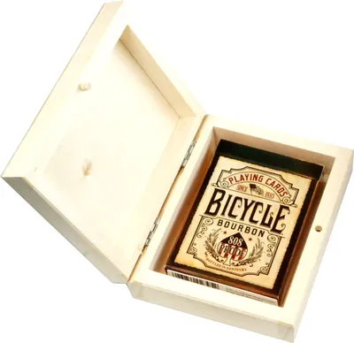Obrázek produktu pro Hrací karty BICYCLE BURBON 1 TALIA v dřevěné krabici