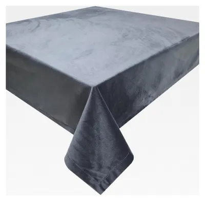 Produktbild von Mitteldecke aus Velours / 90 x 90 cm / verschiedene Farben / Samt / Dunkelgrau