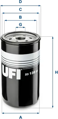 Produktbild von Ölfilter UFI 23.138.00 Filtereinsatz