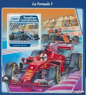 Produktbild von Briefmarken Zentralafrikanische Republik 2017 Mi Block 1643 (kompl. Ausgabe) postfrisch Formel 1