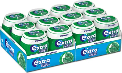 Produktbild von Wrigleys Extra Professional Minze ohne Zucker 50 Dragees 70g 12er Pack