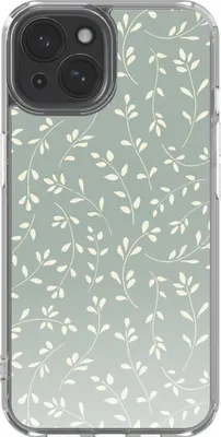 Image de étui imoshion Design pour l'Apple iPhone 15 - Fleurs vertes fumées