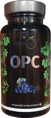 Produktbild von Vitamona OPC Traubenkernextrakt 95% hochdosiert 60 Kapseln 100% vegan