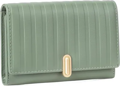 Produktbild von Geldbörse Damen Kunstlederhandtaschen für Damen Kleine Kompakte Klappbörse mit Reissverschluss-Münzfach und Kartenhalter