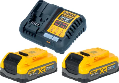 Produktbild von DeWalt DCB 1104 S2 Akku Starter Set mit Schnell Ladegerät + 2x Powerstack Akku 18 V 3,5 Ah