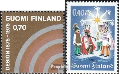Produktbild von Briefmarken Finnland 1975 Mi 775,776 (kompl.Ausg.) postfrisch Kunstgewerbevereinigung