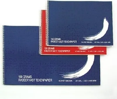 Produktbild von Papyrus - Skizzenbuch 320x480mm 160gr 24 Blatt | 5 Stück