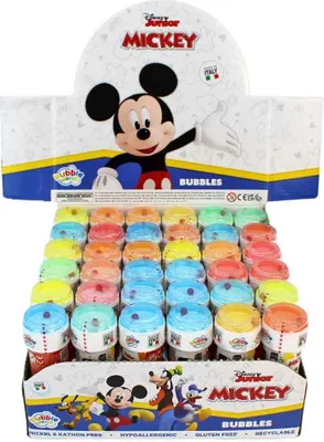Produktbild von Display mit 36 Mickey Maus Seifenblasen - 60 ml