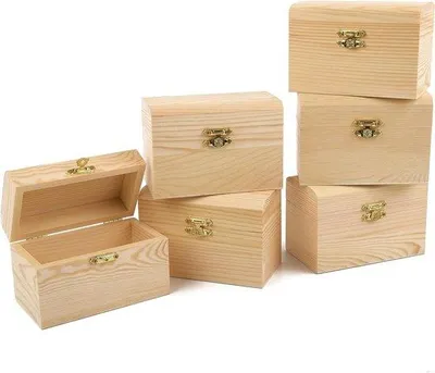 Obrázek produktu pro Sada dřevěných šperkovnic – 12 x 65 x 8 cm – šperkovnice – se zámkem – dřevěné krabičky