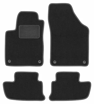 Immagine prodotto di Tappetini in moquette per Peugeot RCZ 2010-2015 (coupé) – set 4 pezzi, grigio grafite, su misura – Wielganizator LUX