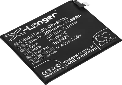 Produktbild von TECHTEK Akku Kompatibel mit [Oppo] CPH1607, R9s, R9s Dual SIM, R9s Dual SIM TD-LTE, R9st Ersetzt BLP621