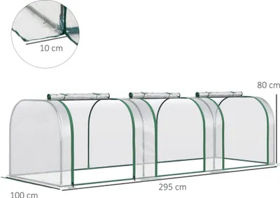 Produktbild von Foliengewächshaus Sunny 295L x 100W x 80H cm