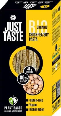 MAKARON PROTEINOWY (Z SOI I CIECIERZYCY) SPAGHETTI BEZGLUTENOWY BIO 250 g - JUST TASTE