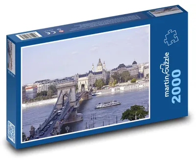 Zdjęcie produktu dla Puzzle 2000 Budapeszt - Most Łańcuchowy - martinpuzzle