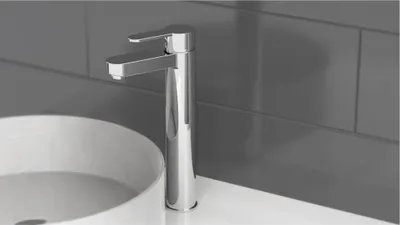 Obrázok produktu pre SCHÜTTE umývadlová batéria ELEPHANT, dizajnová kúpeľňová batéria pre umývadlo na dosku, umývadlová batéria v chróme