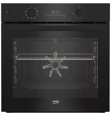 Produktbild von 72-liter-multifunktions-einbaubackofen (60 cm) mit pyrolyse-selbstreinigung, schwarz Beko BBIS17301BMP