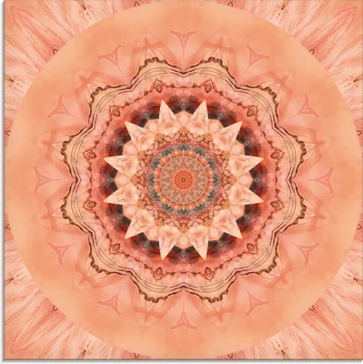 Produktbild von ARTland Glasbild Mandala Barmherzigkeit Größe: 30x30 cm
