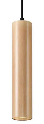 Image de Lampe suspendue LINO bois 1xGU10 10W bois 105x8x8cm Sollux Lighting