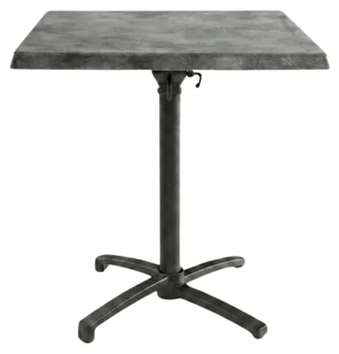 Image de Table de terrasse en Gris anthracite pour Exterieur, 60x60 cm