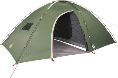 Image de vidaXL Tente de camping 8 personnes Vert Étanche