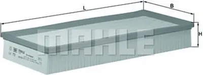 Produktbild von Mahle Luftfilter für Audi Land Rover Porsche VW