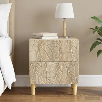 Produktbild von vidaXL Nachttisch Sonoma-Eiche 43 x 34,5 x 48 cm Holzwerkstoff