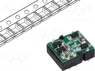 Produktbild von 1x Wandler: DC/DC IAusg: 200mA UEing: 2,97÷3,63V SMD R1SX-3.305-R DC/DC Wandler 1W